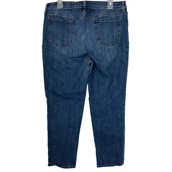 Chico's 2 So Slimming Girlfriend Slim Leg Ankle Jeans Size 12 - Picture 5 of 9